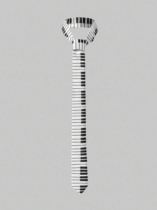 Key-to-My-Heart Piano Neck Tie
