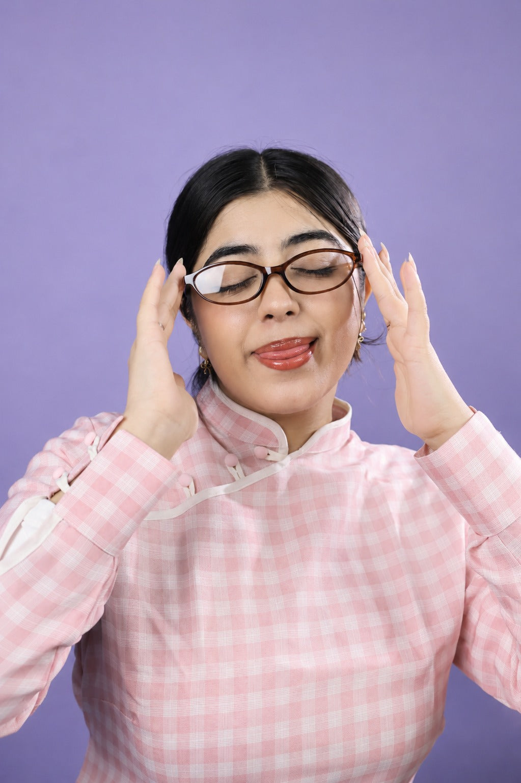 Espresso Oval Frame Glasses