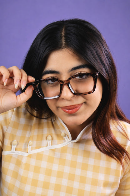 Tortoiseshell Brown Square glasses