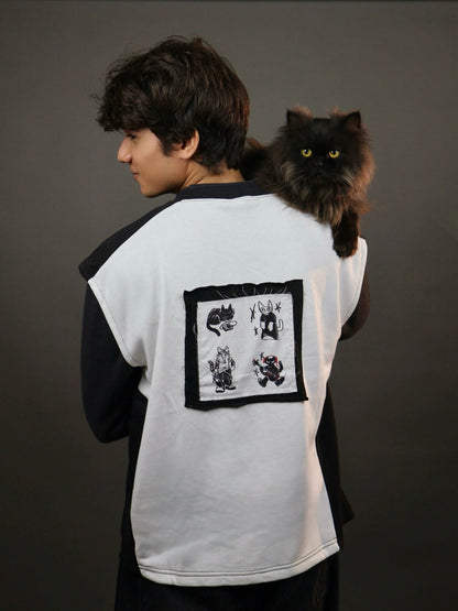 Tuxedo Cat Patch Vest