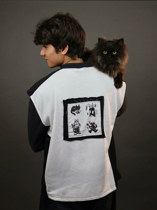 Tuxedo Cat Patch Vest