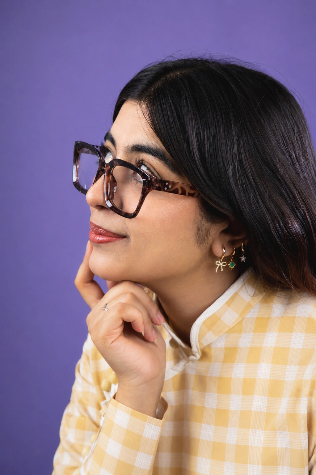 Tortoiseshell Brown Square glasses