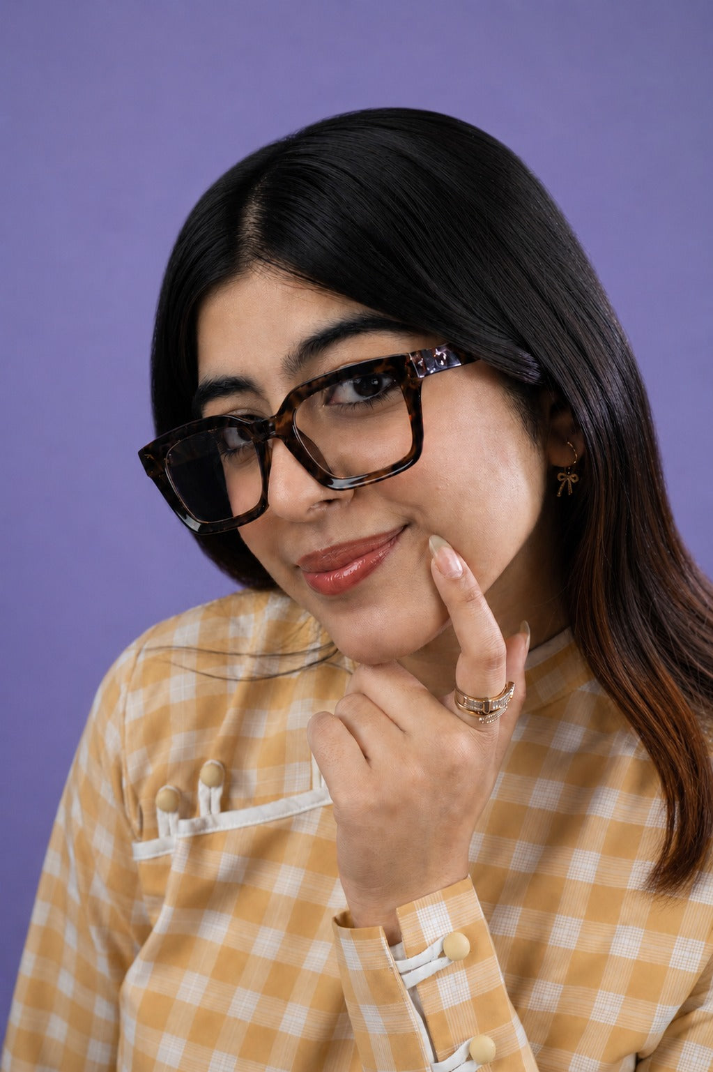 Tortoiseshell Brown Square glasses