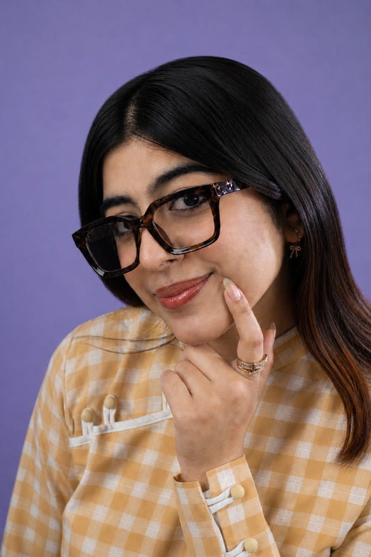 Tortoiseshell Brown Square glasses