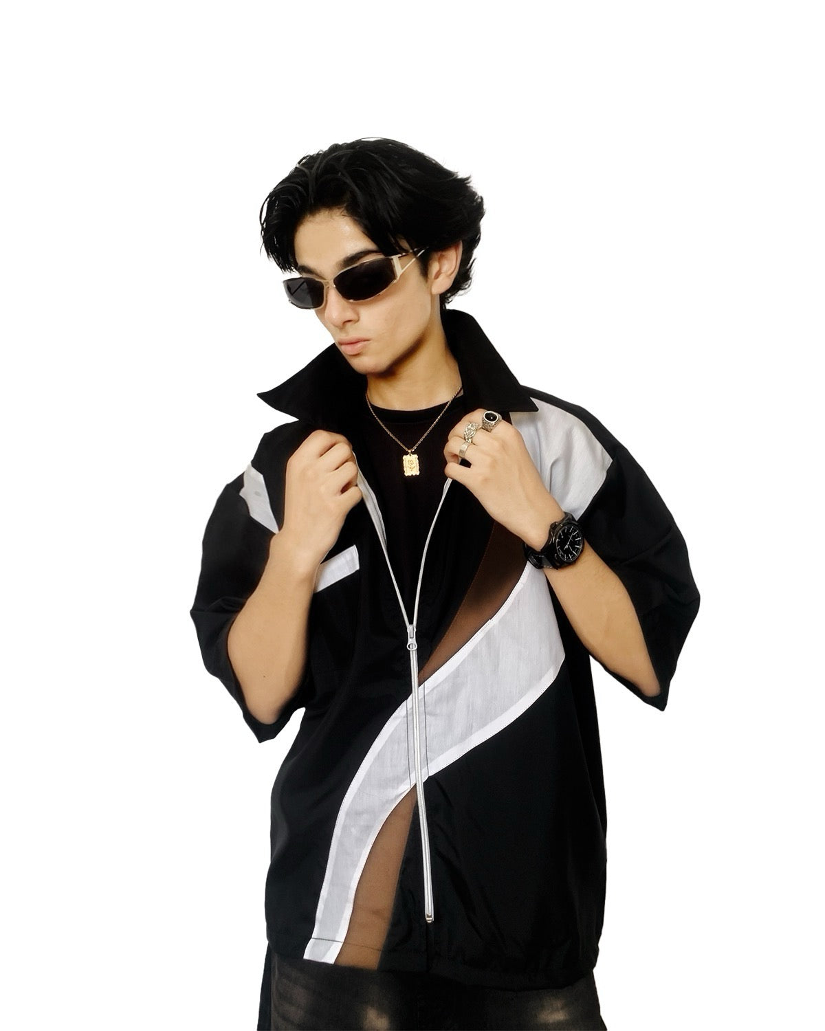 Velocity Wave Zip-Up Shirt