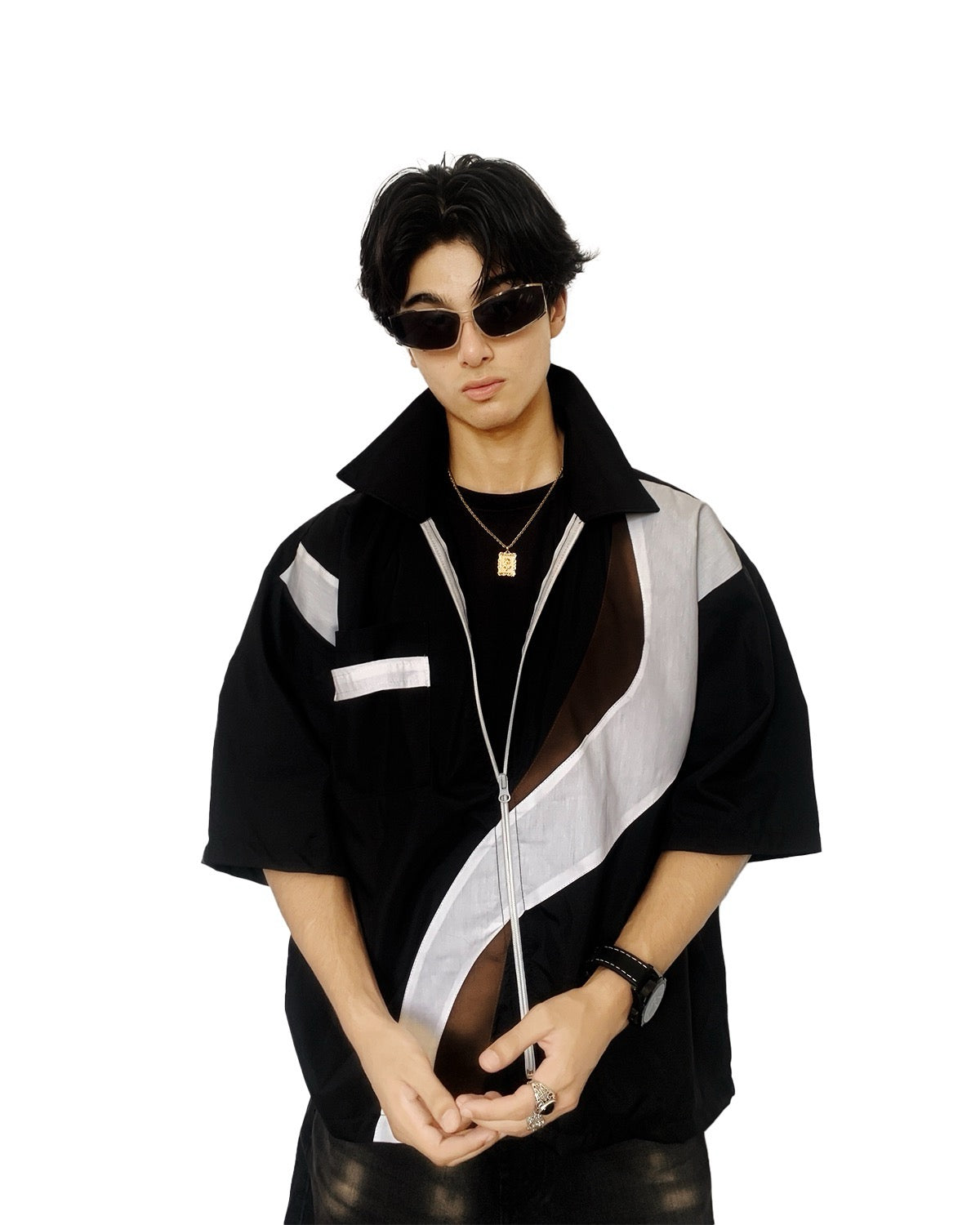 Velocity Wave Zip-Up Shirt